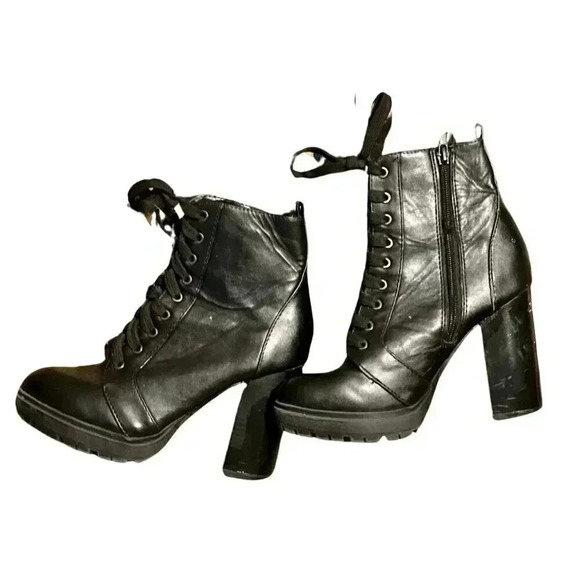 Black Combat Booties || Size 5.5 - Picture 2 of 8